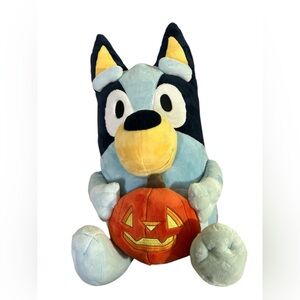 BLUEY PLUSH TOY WITH‎ JACK-O-LANTERN LARGE 18.5” PREOWNED